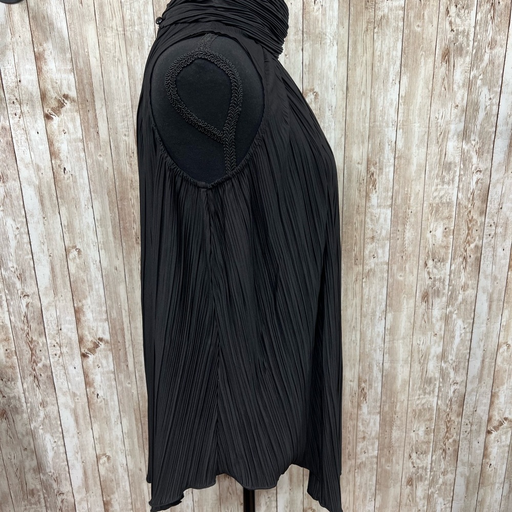 Joseph Black Pleated Blouse - Picture 2 of 5